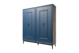 Шкаф 4-х дверный Гориция, Сапфировый