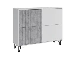 Комод Ливерпуль, белый/бетон светлый